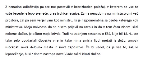 Pismo razkriva: Vlada Bratuškove ob brutalnem “kenslanju” nezaželenega kadra laže in krati osnovne delovske pravice!?