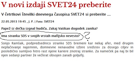 Svet24 danes napovedano udaril: Sonja Ramšak kot mafijska nevesta?!